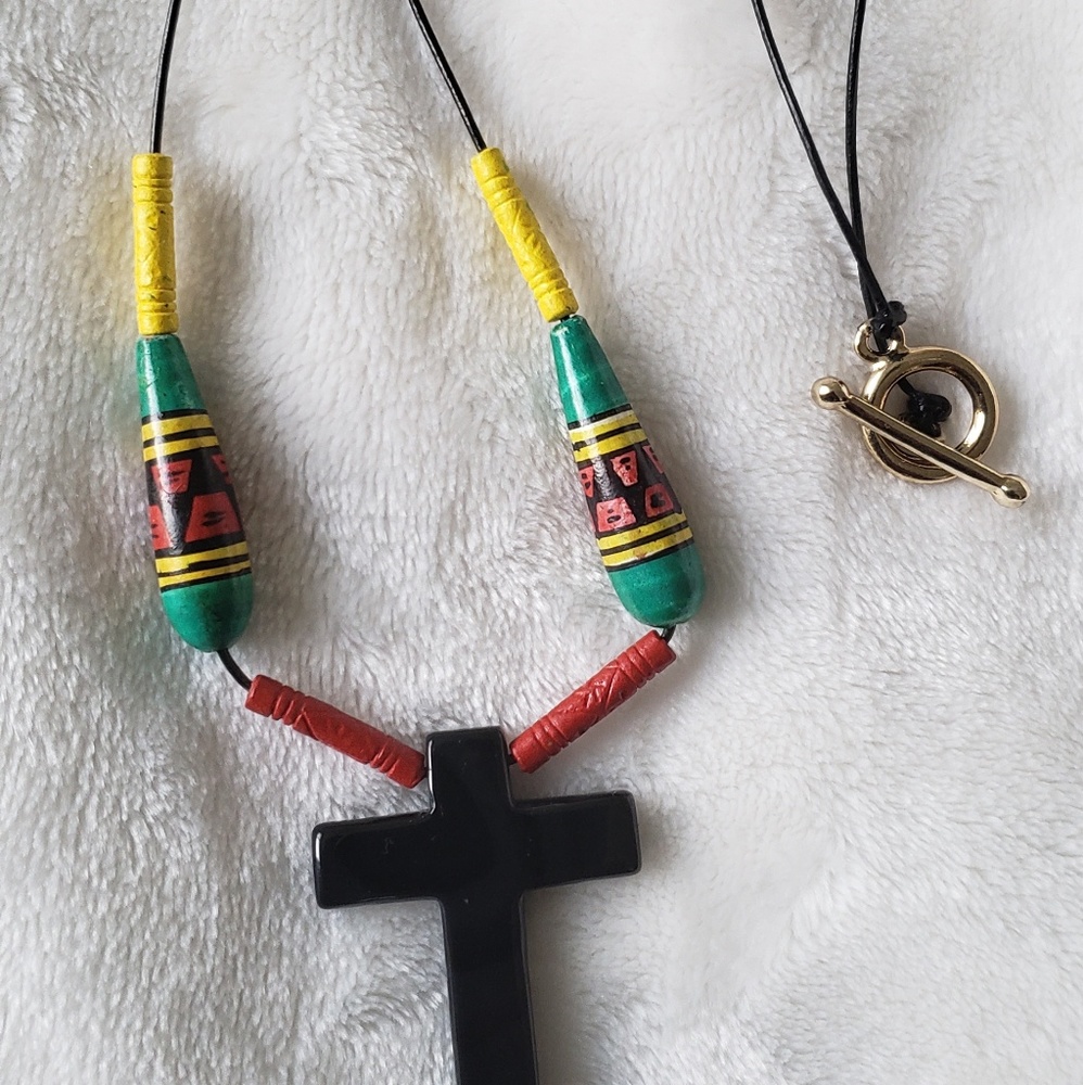 Crystal Healing Necklace ~ Black Agate